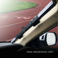 Static retractable sun visor car front window